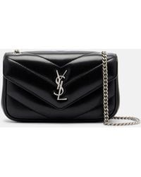 Saint Laurent - Loulou Mini Leather Crossbody Bag - Lyst