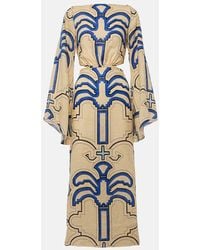 Johanna Ortiz - Midikleid Aus Leinen - Lyst