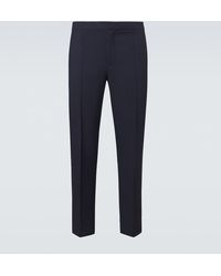 ZEGNA - Wool Canvas Straight Pants - Lyst