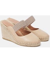 Malone Souliers - Siena 70 Leather Espadrille Wedges - Lyst