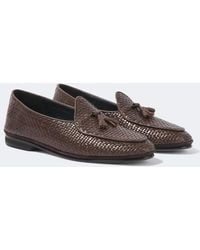Rubinacci - Marphy Woven Leather Loafers - Lyst