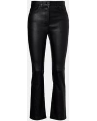 JOSEPH - Duke Leather Slim Pants - Lyst