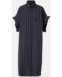 Balenciaga - Dress With Stripe Pattern - Lyst