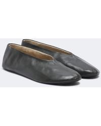 The Row - Stella Leather Ballet Flats - Lyst
