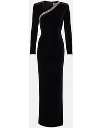 Roland Mouret - Velvet Midi Skirt - Lyst