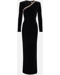 Roland Mouret - Velvet Midi Skirt - Lyst