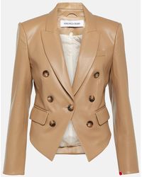 Veronica Beard - Cooke Single-breasted Faux Leather Jacket - Lyst
