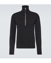 Tom Ford - Wool And Cashmere-Blend Half-Zip Sweater - Lyst