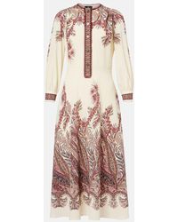 Etro - Abito Chemisier Con Stampa Paisley - Lyst