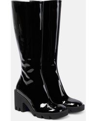 Burberry - Stride Patent Leather Knee-high Boots - Lyst