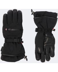 Moncler - Leather-Trimmed Ski Gloves - Lyst