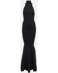 Nina Ricci - High-Neck Wool-Blend Maxi Gown - Lyst