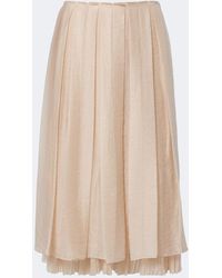 Vince - Layered Pleated Midi Skirt - Lyst