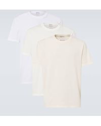 Maison Margiela - Set Aus Drei T-Shirts Aus Baumwoll-Jersey - Lyst