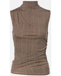 Veronica Beard - Mylie Houndstooth Jersey Top - Lyst