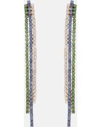 SHAY - Triple Thread Drop 18kt Gold Earrings With Diamonds - Lyst