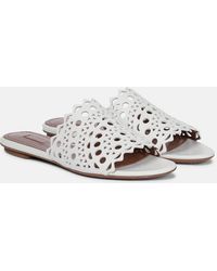 Alaïa - Vienne Leather Sandals - Lyst