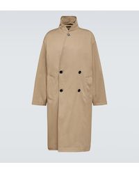Lemaire - Trench in gabardine di cotone - Lyst