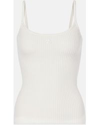 Courreges - Reedition Ribbed-Knit Top - Lyst