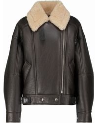 Acne Studios Mape Leather Jacket in Black | Lyst