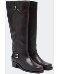 STAUD - Brooklyn Leather Knee-High Boots - Lyst