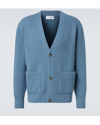 Lardini - Ribbed-Knit Wool And Cashmere Cardigan - Lyst