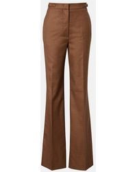 Gabriela Hearst - Vesta Wool And Silk Flared Pants - Lyst