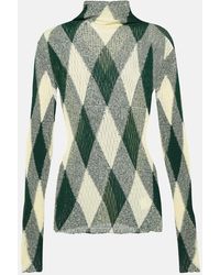 Burberry - Pullover aus Baumwolle und Seide - Lyst