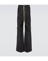 Rick Owens - Pantalones Anchos Bela De Mezcla De Algodon - Lyst