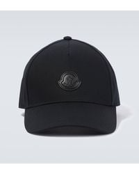 Moncler - Logo-appliquéd Cotton-gabardine Baseball Cap - Lyst