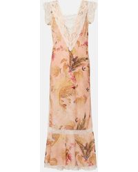 Zimmermann - Ascension Floral Cotton Midi Dress - Lyst