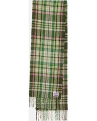 Acne Studios - Checked Wool And Silk-blend Scarf - Lyst