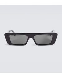 Gucci - Logo Rectangular Sunglasses - Lyst