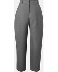 Givenchy - Cocoon Wool Wide-Leg Pants - Lyst