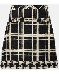 Valentino - Mossi Wool-Blend Tweed Miniskirt - Lyst