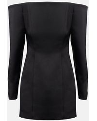 Stella McCartney - Off-Shoulder-Minikleid Aus Satin - Lyst