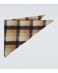 Dries Van Noten - Checked Wool Scarf - Lyst