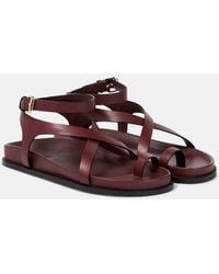 A.Emery - Jalen Slim Leather Sandals - Lyst