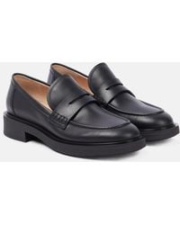 Gianvito Rossi - Harris Leather Loafers - Lyst