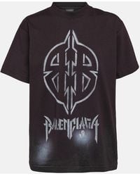 Balenciaga - Metal Bb Stencil T-Shirt Oversized - Lyst