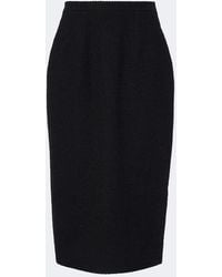 Dolce & Gabbana - Cotton And Linen-Blend Tweed Pencil Skirt - Lyst