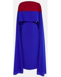 ROKSANDA - Elina Cape Midi Dress - Lyst
