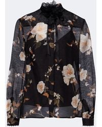 Zimmermann - Ascent Bow-Detail Linen And Silk Blouse - Lyst