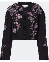 Dries Van Noten - Vonda Applique Embellished Cropped Jacket - Lyst