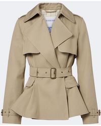 Burberry - Belted Cotton Jacket - Lyst