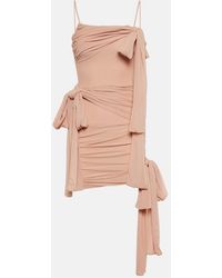 Blumarine - Ruched Jersey Minidress - Lyst