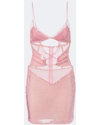 Nensi Dojaka - Sequined Cutout Minidress - Lyst