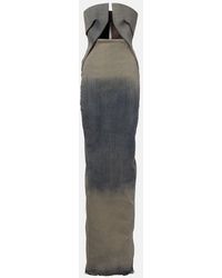 Rick Owens - Cotton-Blend Denim Gown - Lyst