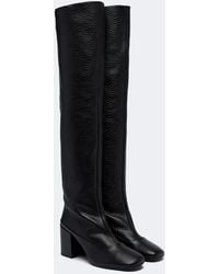 Dries Van Noten - Leather Knee-High Boots - Lyst