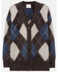 Lisa Yang - Elaria Argyle Cashmere Cardigan - Lyst
